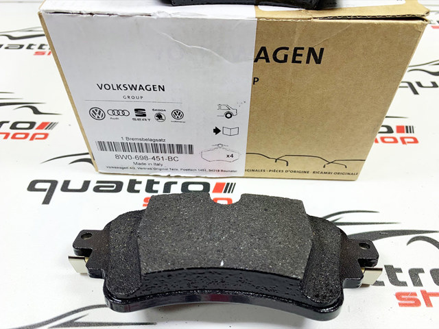 Колодки на гальмо задній дисковий 8W0698451F VAG