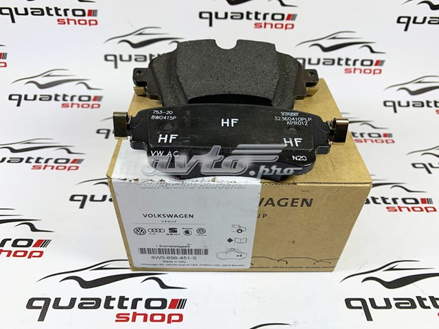 Задні гальмівні колодки 8W0698451S VAG