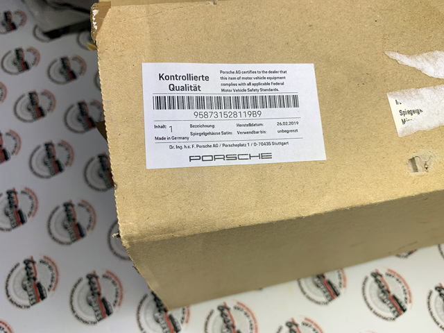 Праве бокове дзеркало 958731528109B9 PORSCHE