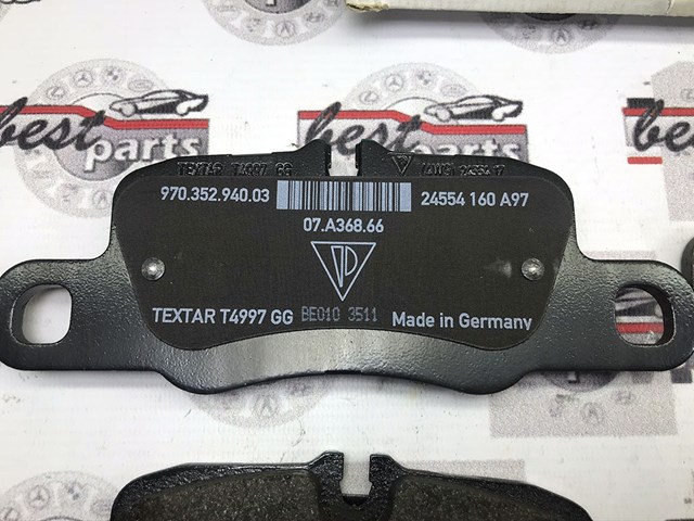 Колодки на гальмо задній дисковий 97035294903 PORSCHE