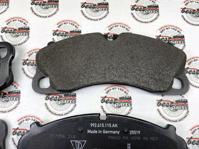 Передні гальмівні колодки 992698151H PORSCHE