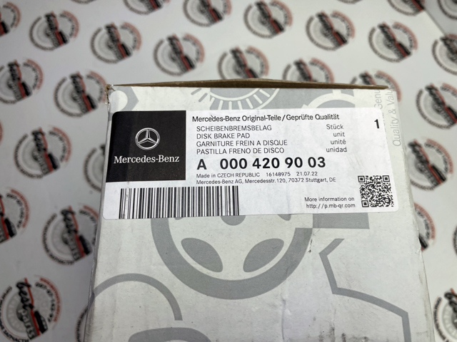 Гальмівні колодки A0004209003 MERCEDES