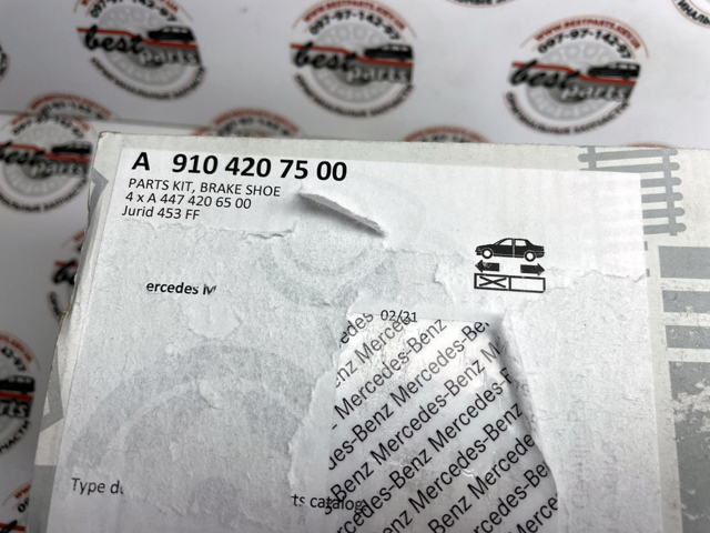 Задні гальмівні колодки A0004209720 MERCEDES