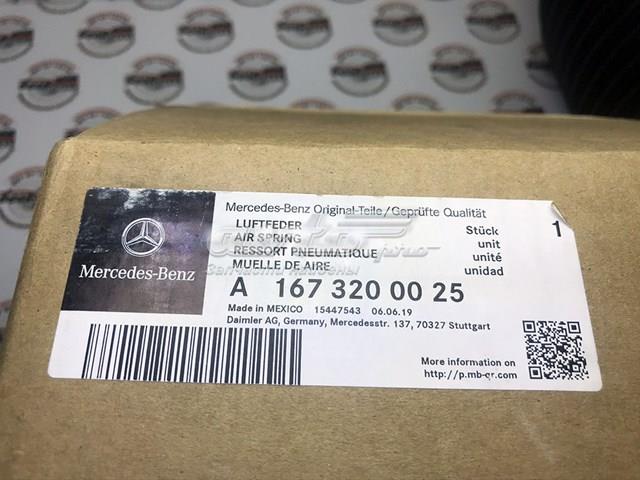 Пневморессора задня A1673200025 MERCEDES
