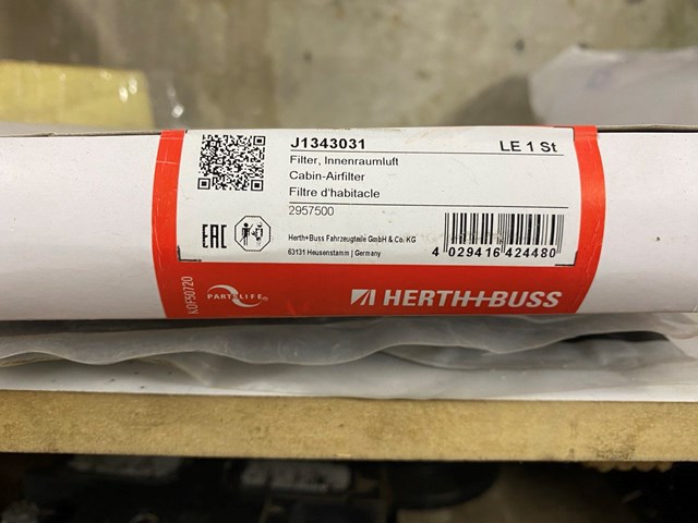 Фільтр повітряний обігрівача J1343031 JAKOPARTS