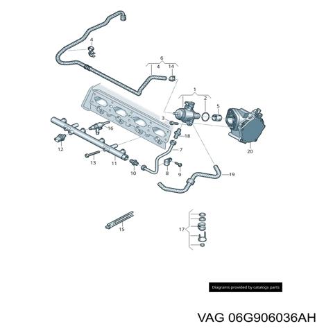 Форсунка паливна 06G906036AH VAG