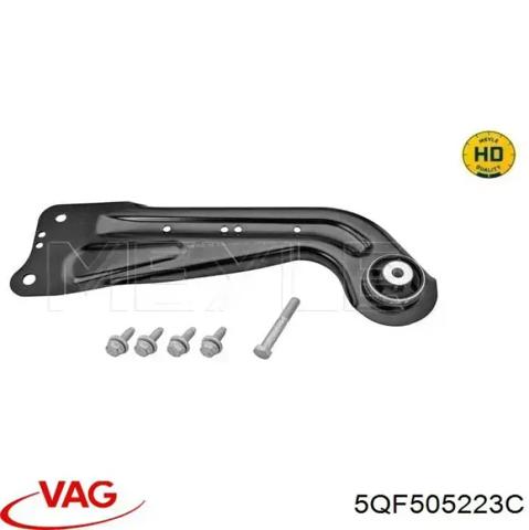 Важіль/тяга задньої підвіски подовжній нижній, лівий 5QF505223C VAG