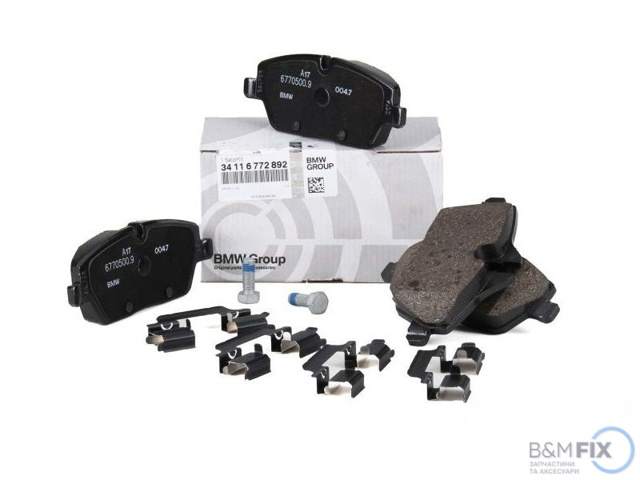 Передні гальмівні колодки 34116772892 BMW