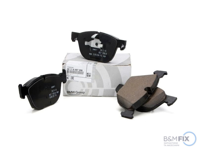 Колодки гальмівні передні, дискові 34116857096 BMW