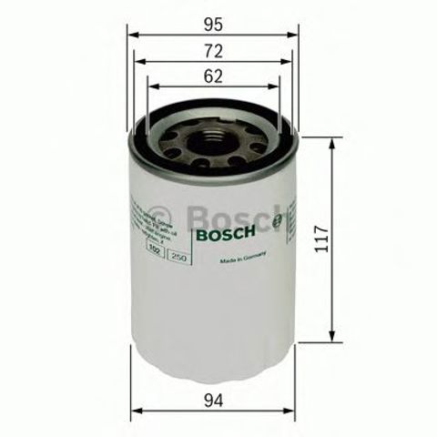 Фільтр масляний 0451103366 BOSCH