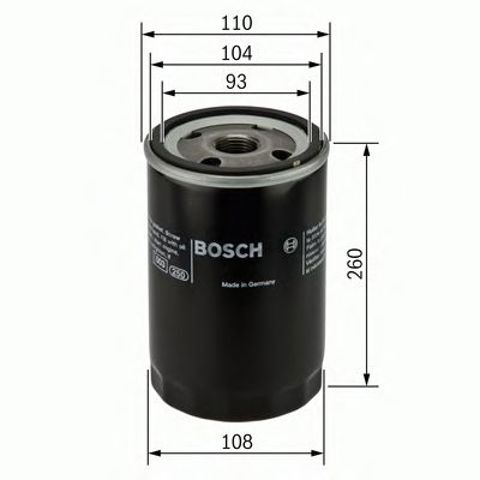 Фільтр очищення масла відцентровий 0451403077 BOSCH