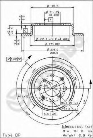 Дискові гальма 08571910 BREMBO