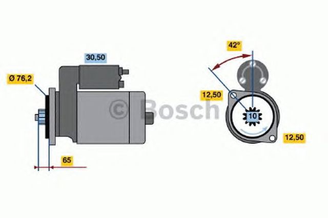 Стартер двигуна 0986018920 BOSCH