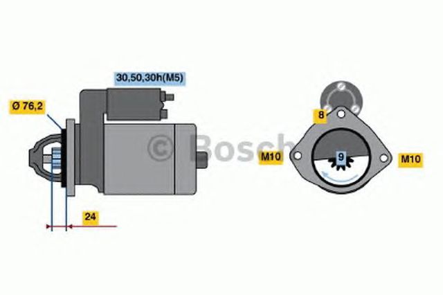 Стартер 0986019980 BOSCH