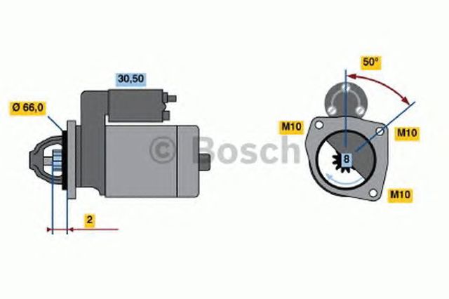 Стартер 0986021051 BOSCH