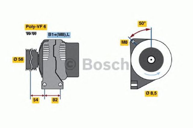 Авто генератор 0986041740 BOSCH