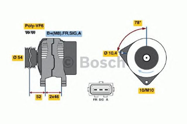 Генератор 0986049171 BOSCH