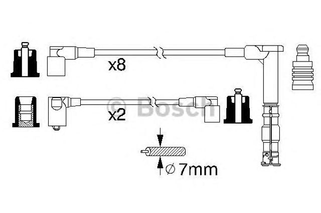 Дріт високовольтний 0986356315 BOSCH