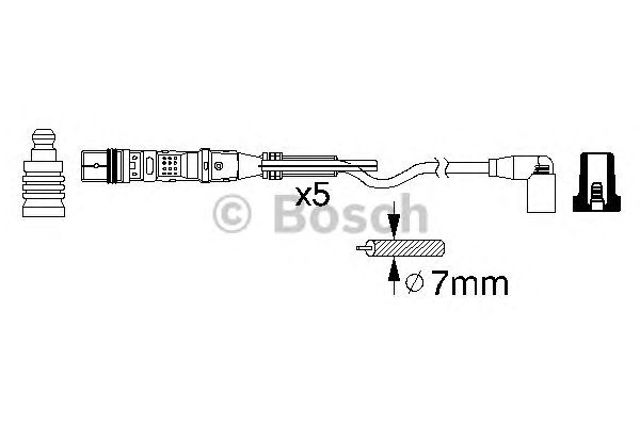 Провід високовольтні, комплект 0986356349 BOSCH