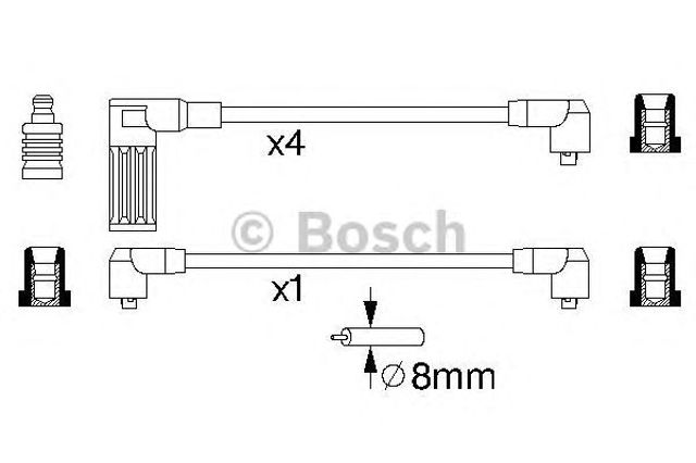 Дріт високовольтний 0986356718 BOSCH