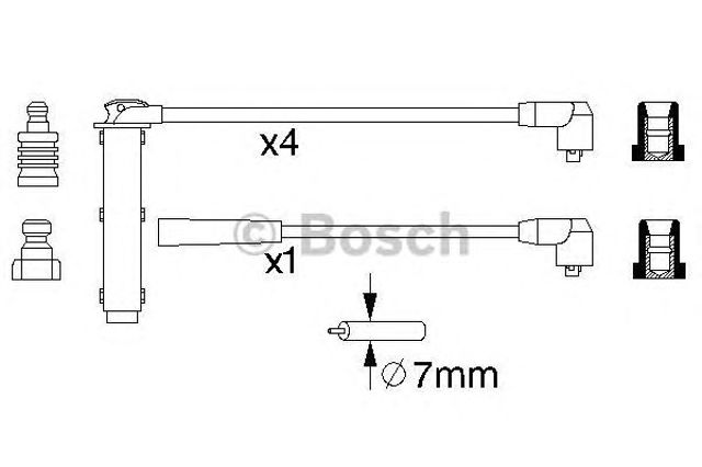 Дріт високовольтний 0986356731 BOSCH