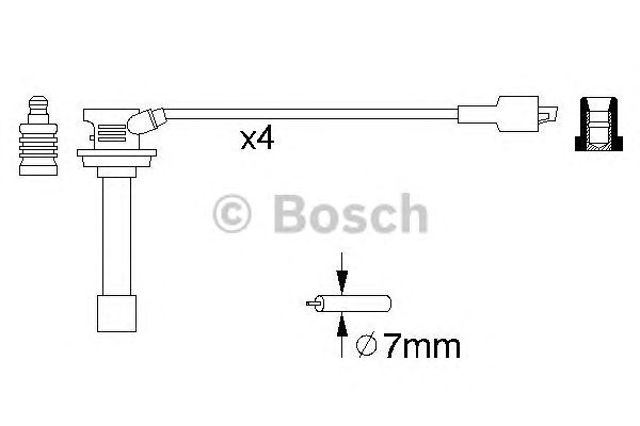 Проводи високовольтні 0986356810 BOSCH