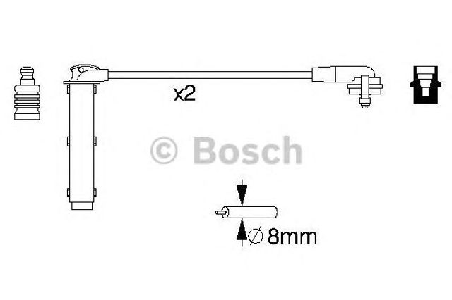 Дріт високовольтний 0986356833 BOSCH