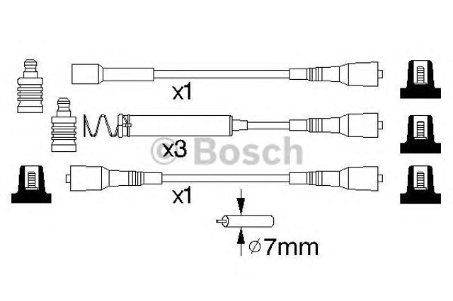 Дріт високовольтний 0986356850 BOSCH