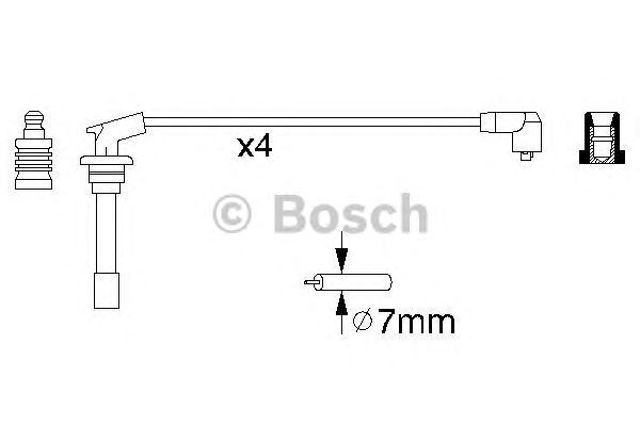 Дріт високовольтний 0986356867 BOSCH