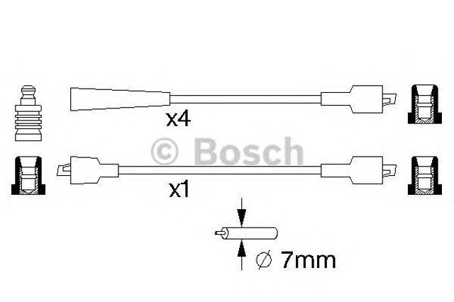 Проводи високовольтні 0986357117 BOSCH