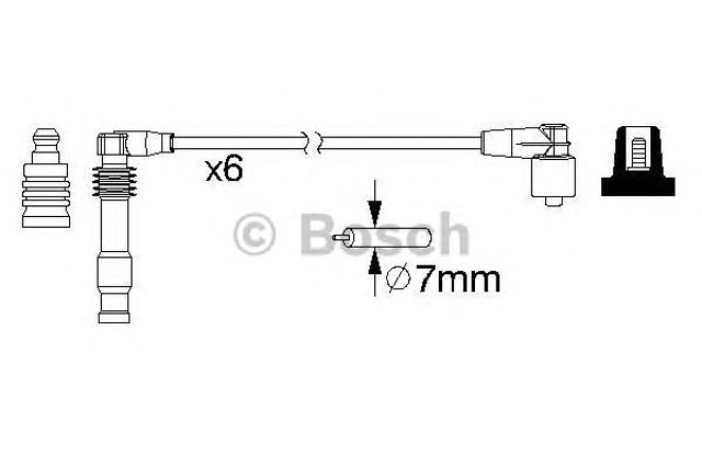 Дріт високовольтний 0986357162 BOSCH