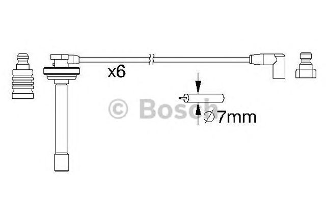 Дріт високовольтний 0986357167 BOSCH