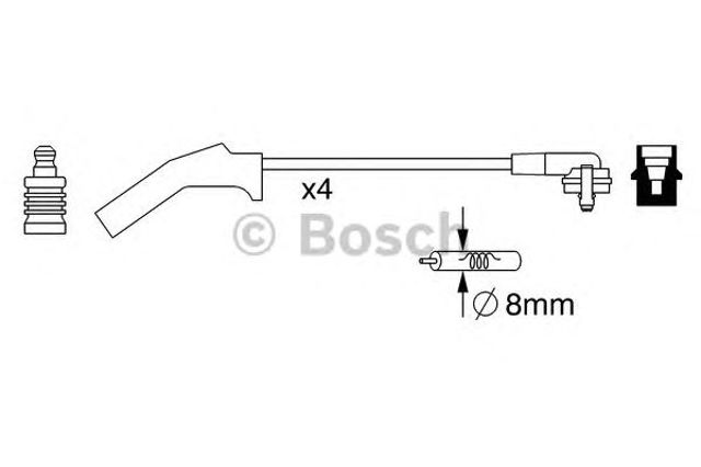 Дроти запалювання 0986357257 BOSCH
