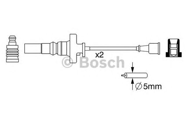 Проводи високовольтні 0986357273 BOSCH