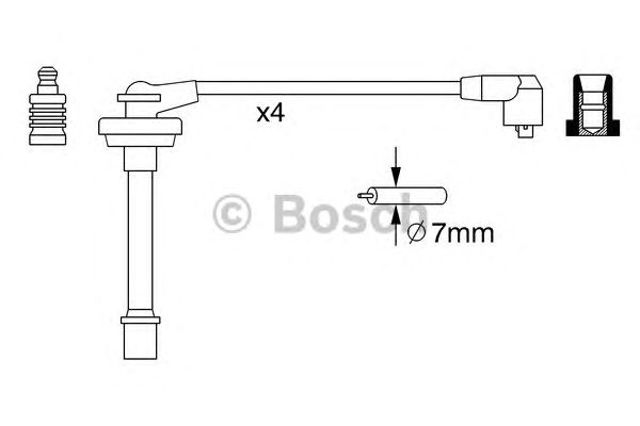 Дроти запалювання 0986357278 BOSCH