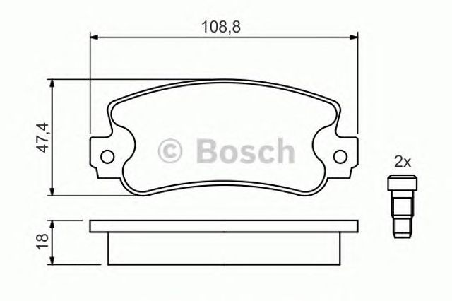 Передні гальмівні колодки Seat Ibiza 1