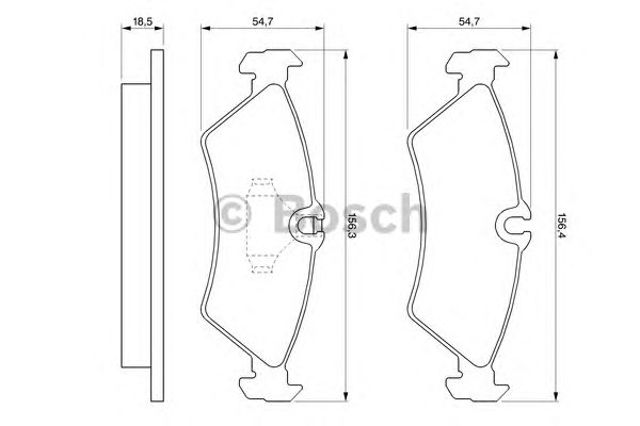 Задні дискові колодки 0986424219 BOSCH
