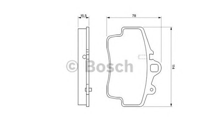 Передні гальмівні колодки 0986424570 BOSCH