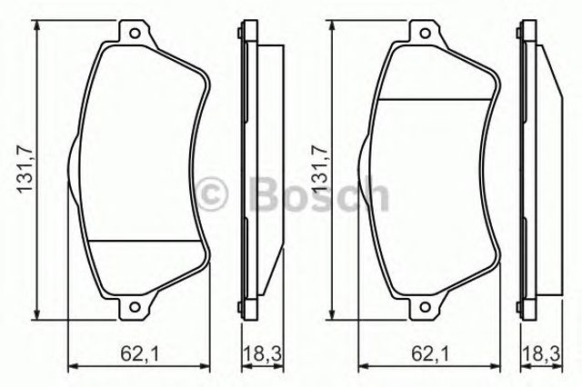 Дискові гальма 0986424721 BOSCH