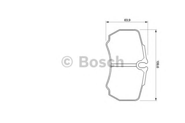 Колодки гальмові задні, дискові 0986424750 BOSCH