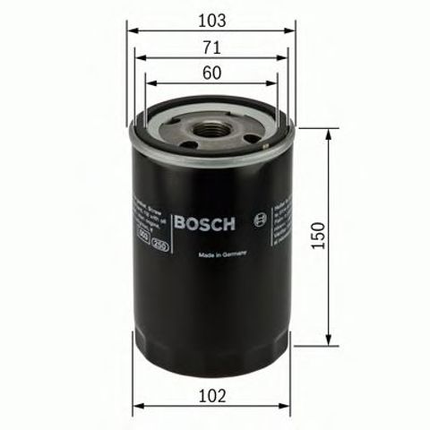 Фільтр масла 0986452063 BOSCH