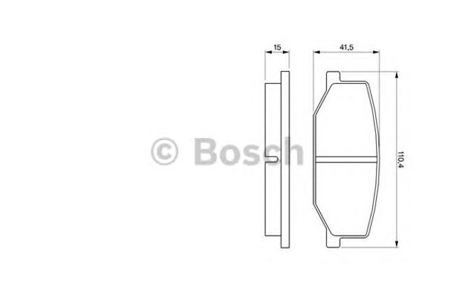 Гальмівні колодки 0986460935 BOSCH