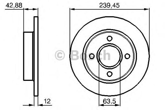 Ротор гальмівний 0986478856 BOSCH