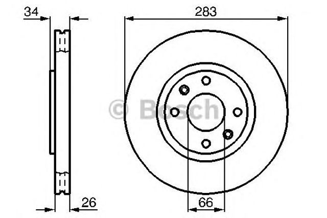 Ротор гальмівний 0986478979 BOSCH