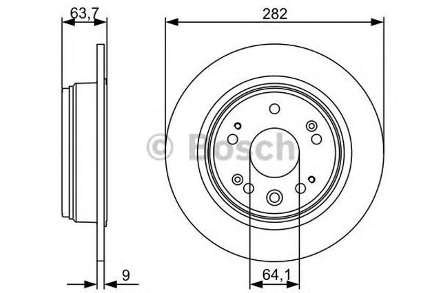 Дискові гальма 0986479505 BOSCH