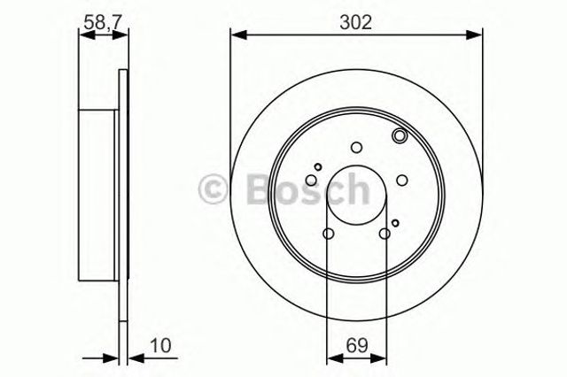 Задні дискові гальма 0986479532 BOSCH