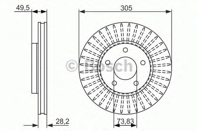 Ротор гальмівний 0986479698 BOSCH