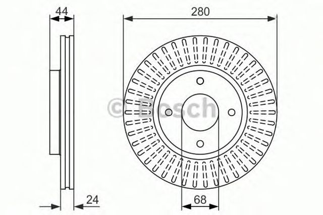 Ротор гальмівний 0986479737 BOSCH