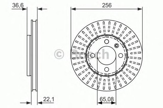 Гальмо дискове переднє 0986479776 BOSCH