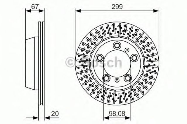 Дискові гальма 0986479A09 BOSCH